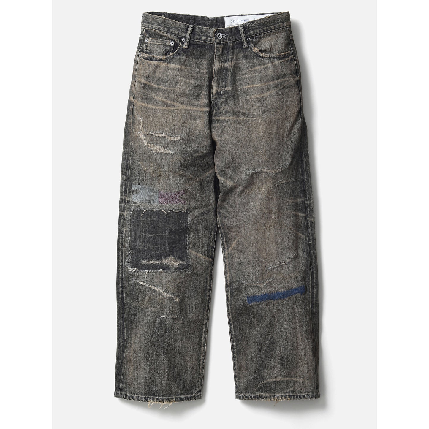 SAVAGE DENIM DP WIDE PANTS / BLACK