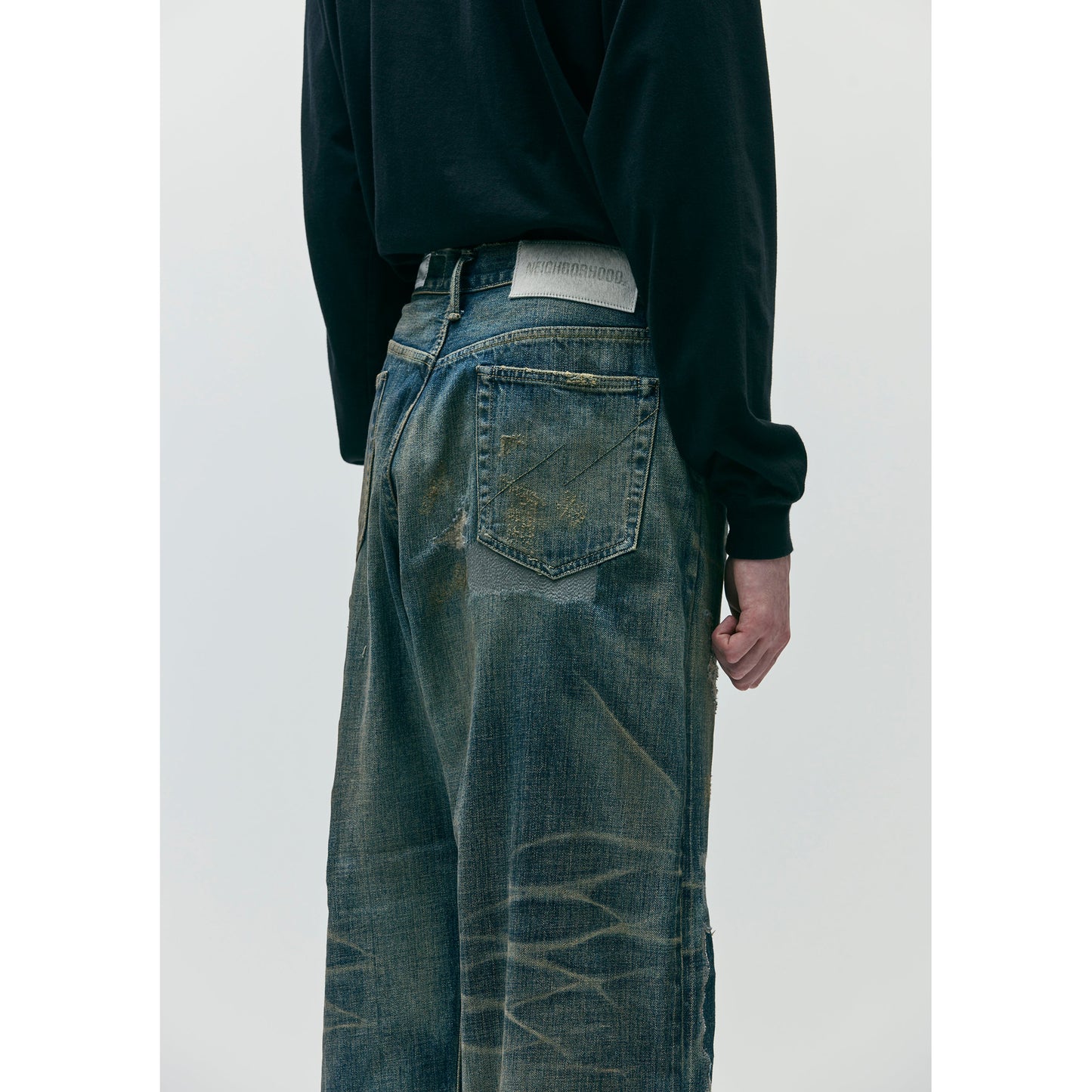 SAVAGE DENIM DP WIDE PANTS / INDIGO