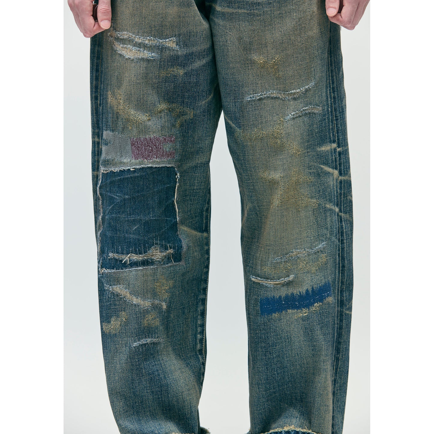 SAVAGE DENIM DP WIDE PANTS / INDIGO