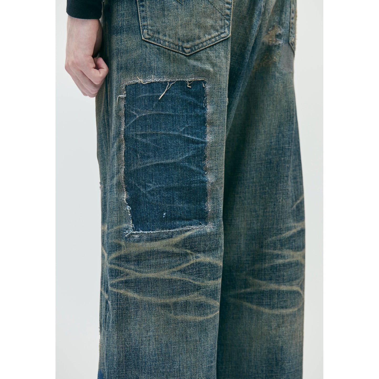 SAVAGE DENIM DP WIDE PANTS / INDIGO