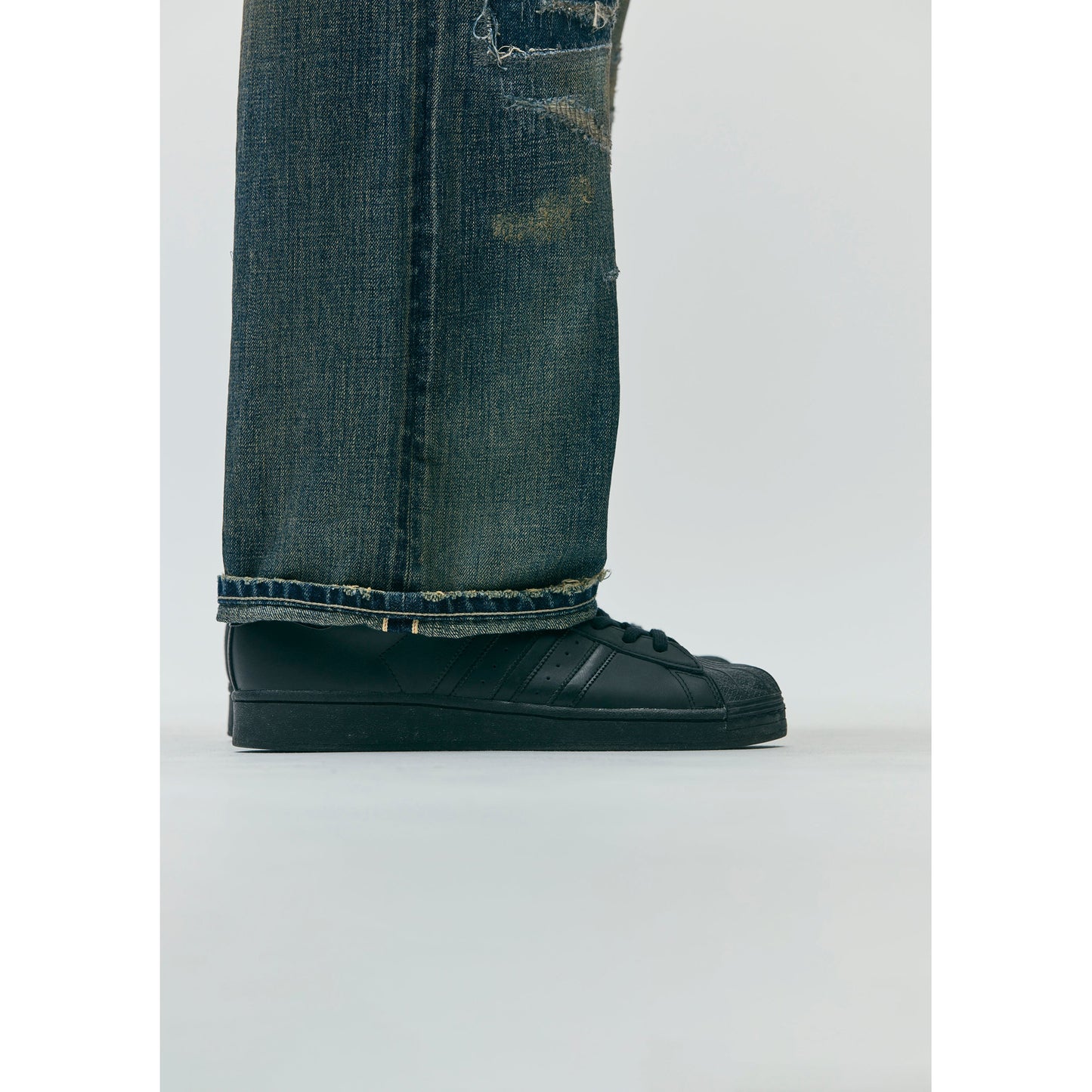 SAVAGE DENIM DP WIDE PANTS / INDIGO