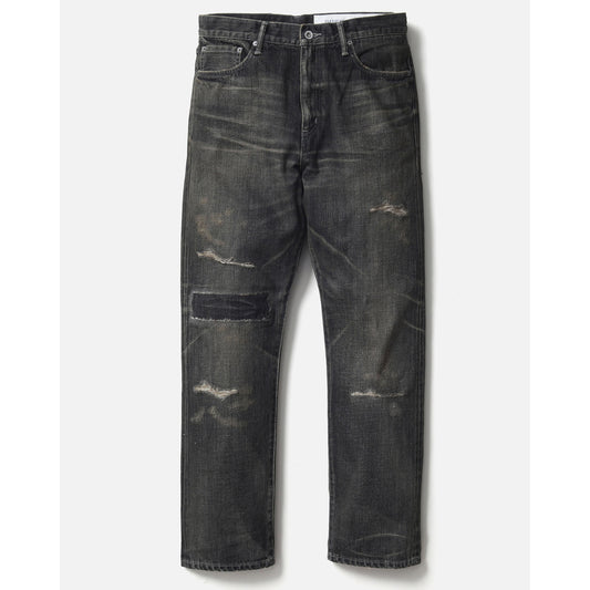 SAVAGE DENIM DP MID PANTS / BLACK
