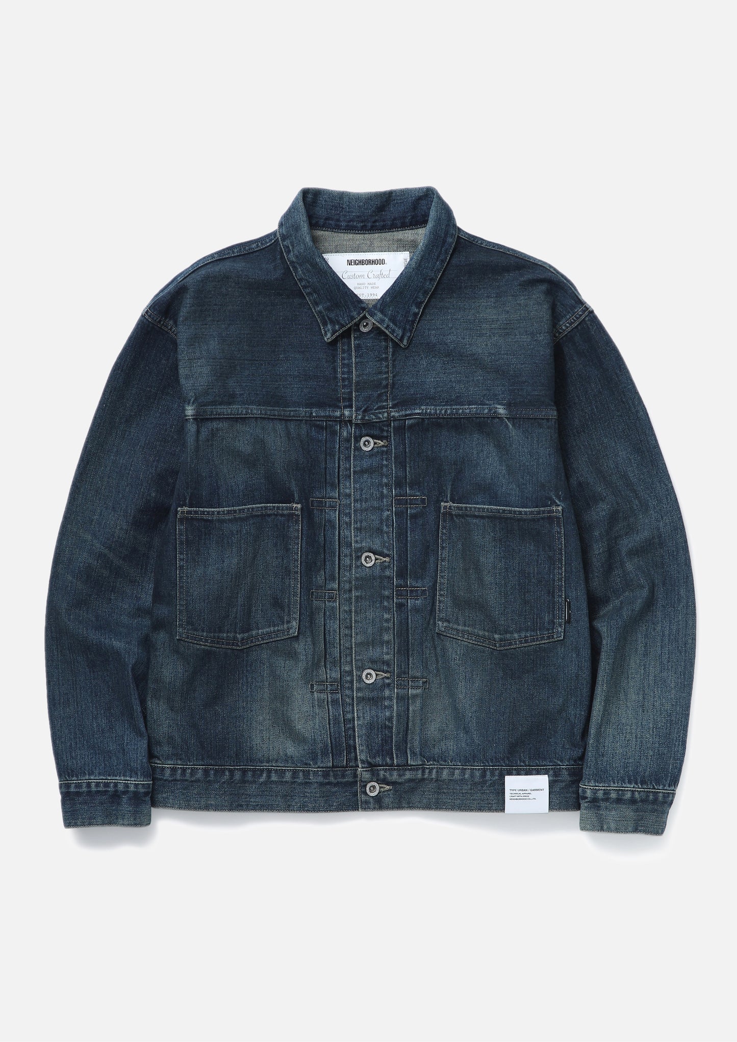 WASHED DENIM TYPE-2 JACKET / INDIGO