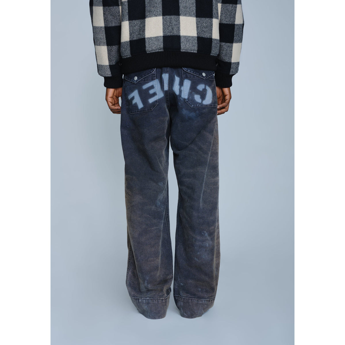 BW . WASHED BAKER PANTS / BLACK