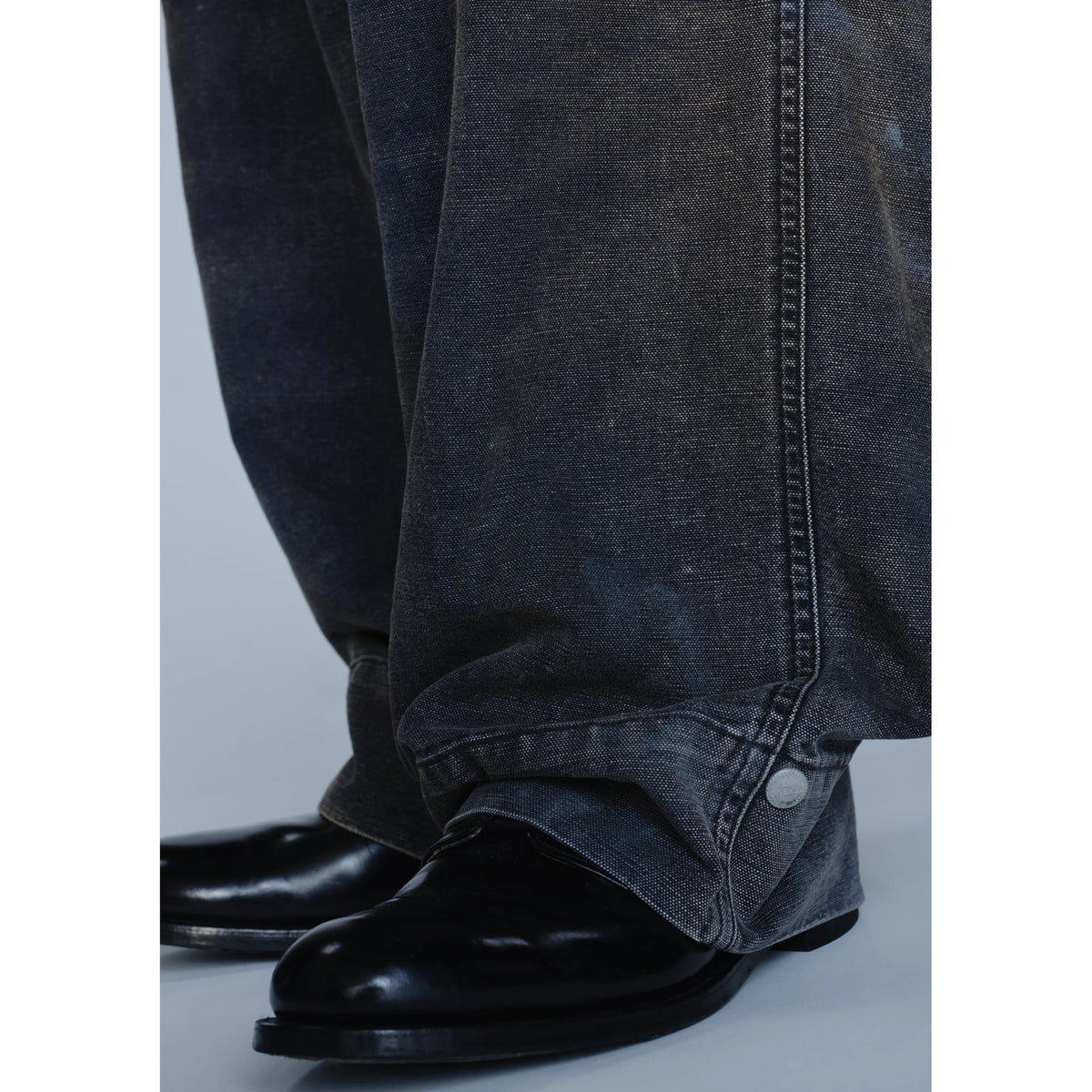 BW . WASHED BAKER PANTS / BLACK