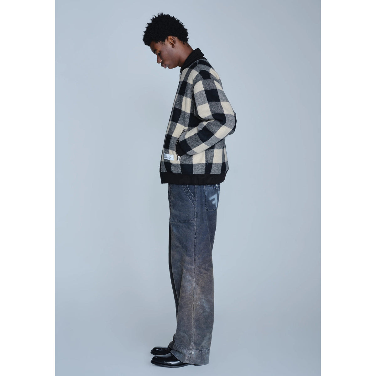 BW . WASHED BAKER PANTS / BLACK