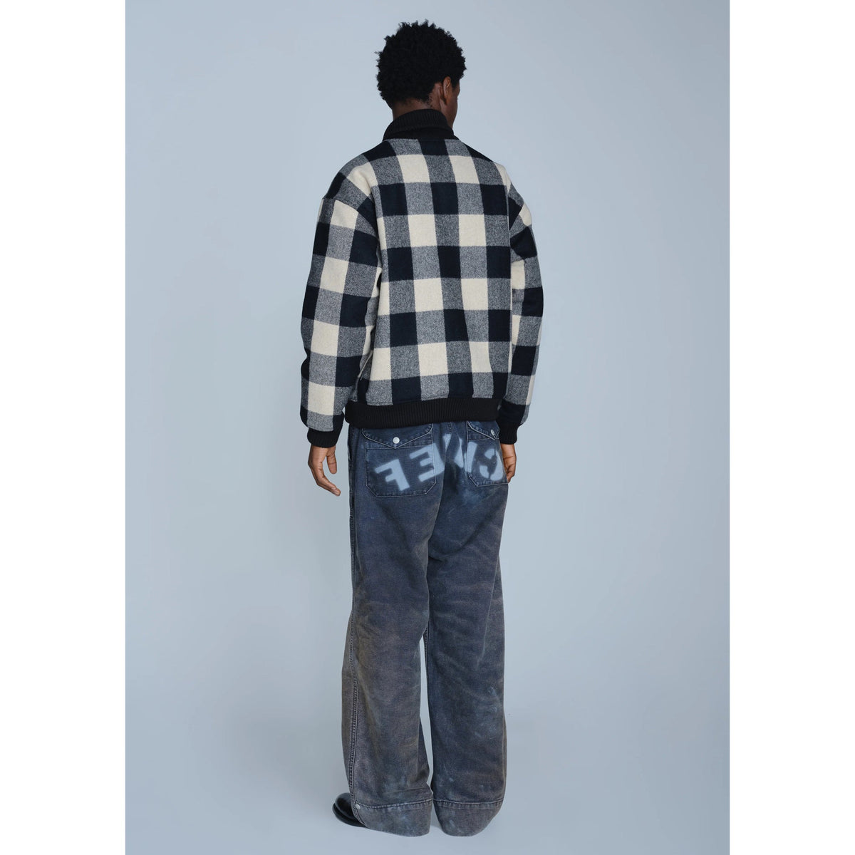 BW . WASHED BAKER PANTS / BLACK