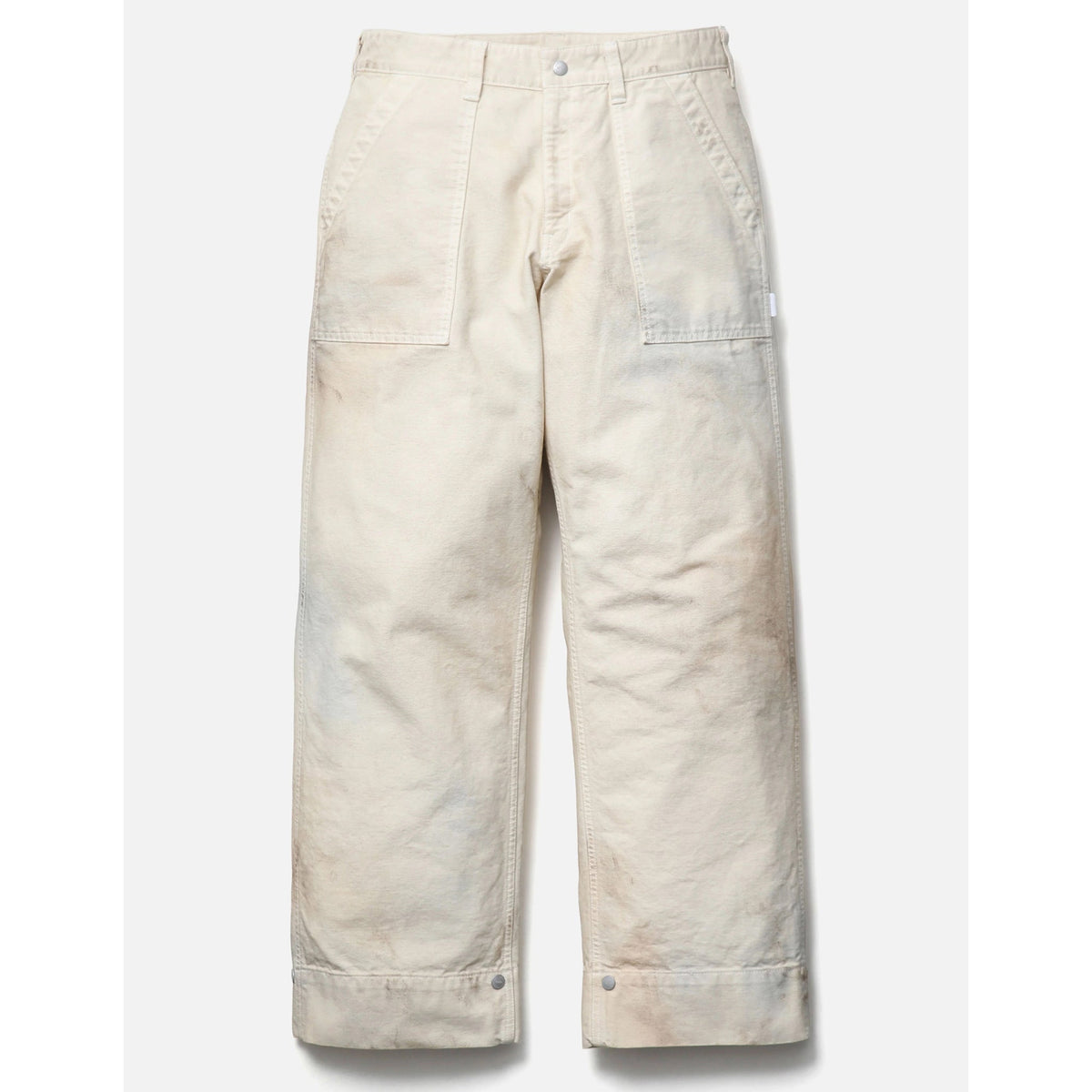 BW . WASHED BAKER PANTS / WHITE