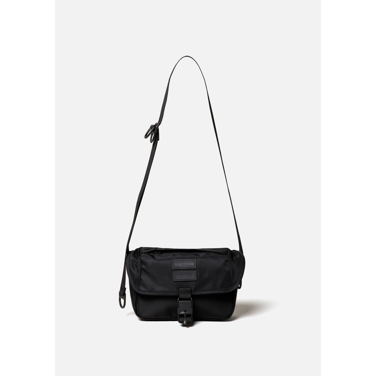 NH X BAICYCLON . FLAP SHOULDER BAG / BLACK