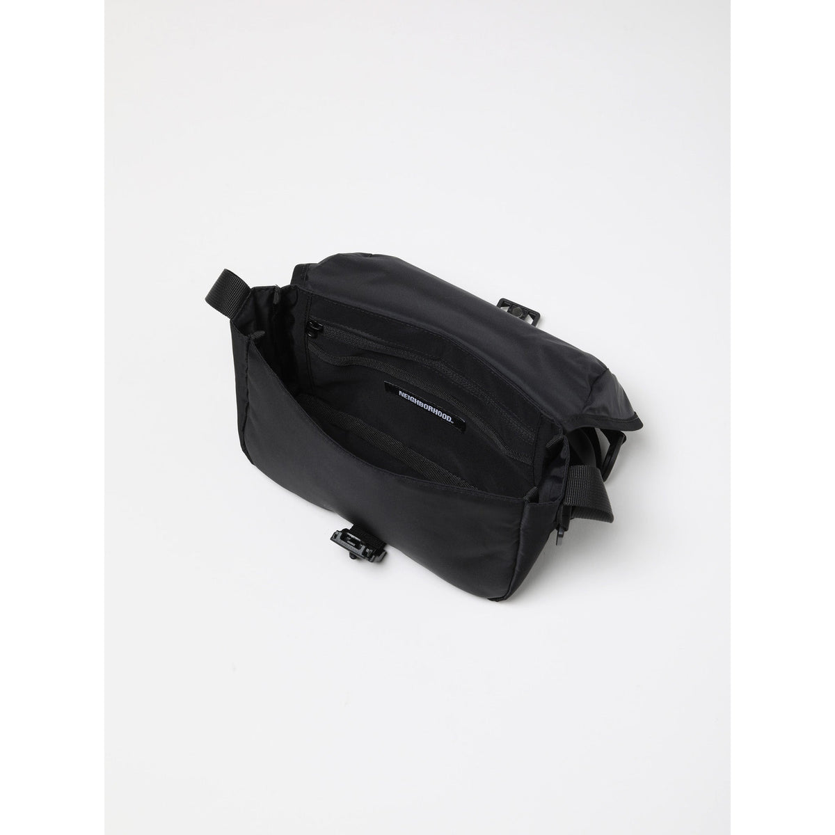 NH X BAICYCLON . FLAP SHOULDER BAG / BLACK