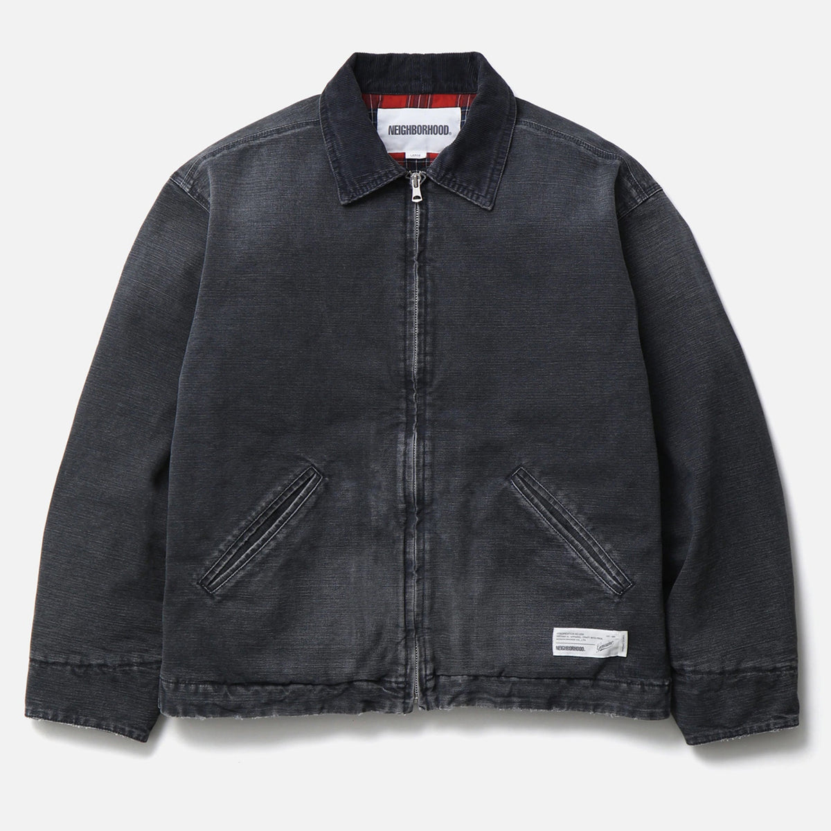 WASHED DUCK WORK JACKET / BLACK
