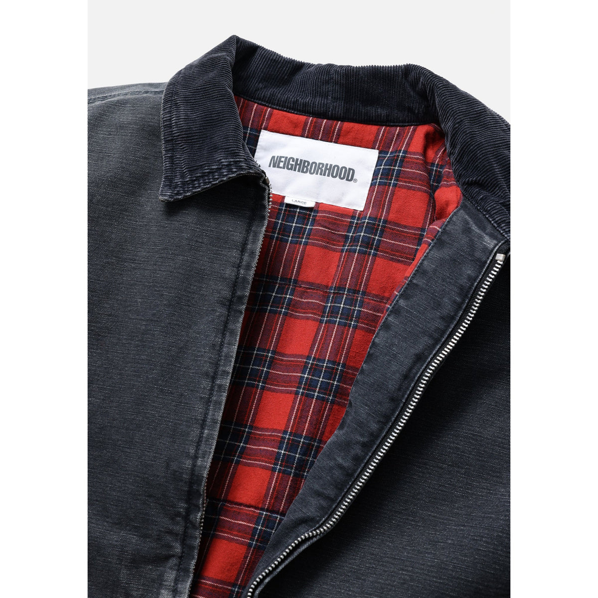 WASHED DUCK WORK JACKET / BLACK