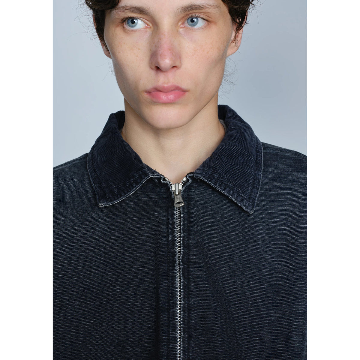 WASHED DUCK WORK JACKET / BLACK