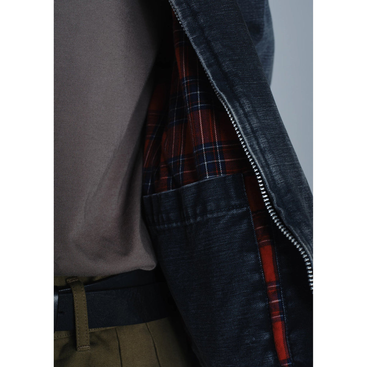 WASHED DUCK WORK JACKET / BLACK