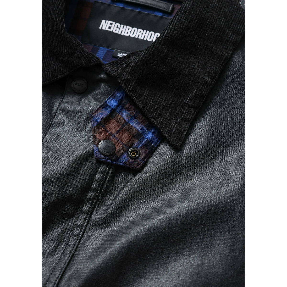 COATED SHORT JACKET / BLACK