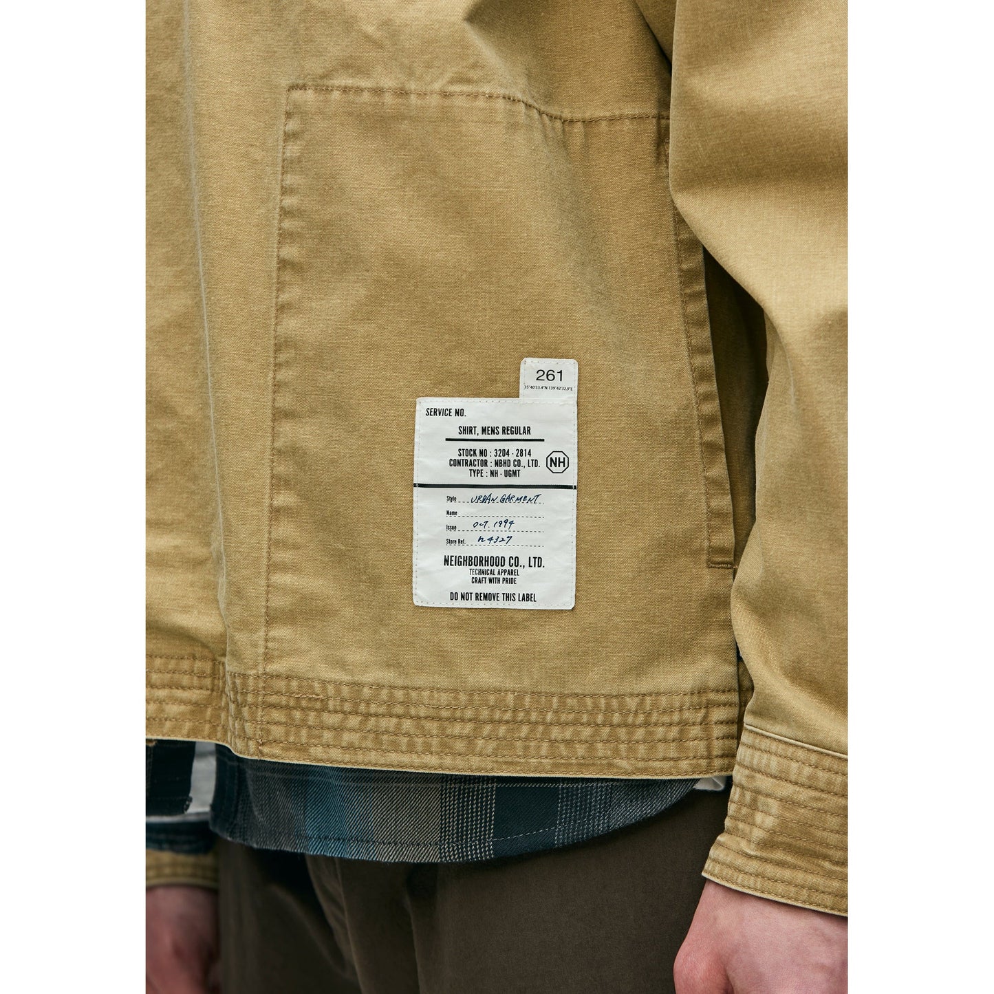 ZIP FIELD SHIRT LS / BEIGE