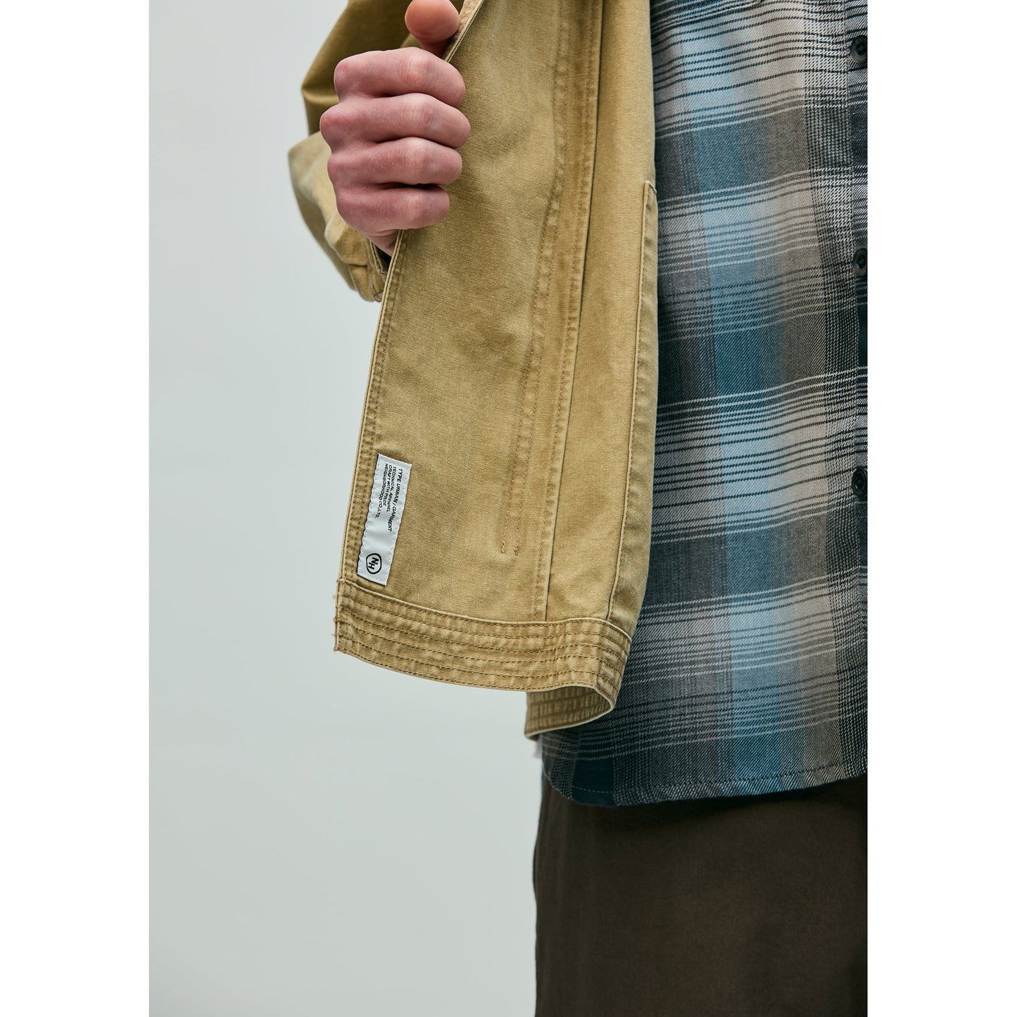ZIP FIELD SHIRT LS / BEIGE
