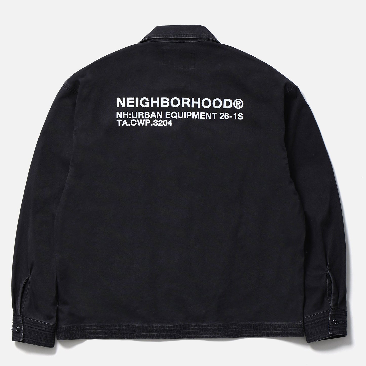 ZIP FIELD SHIRT LS / BLACK