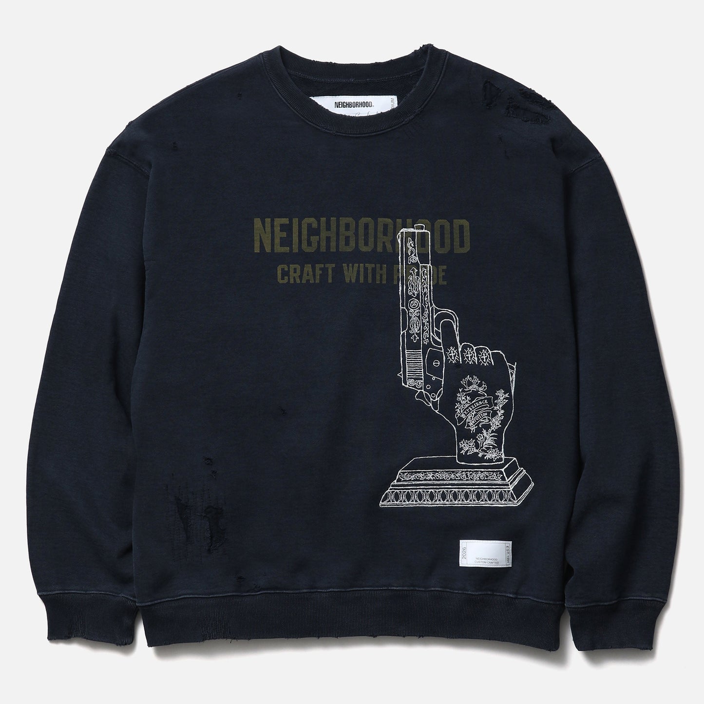 SAVAGE SWEAT SHIRT LS / BLACK