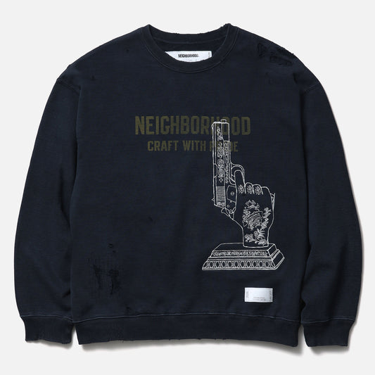 SAVAGE SWEAT SHIRT LS / BLACK