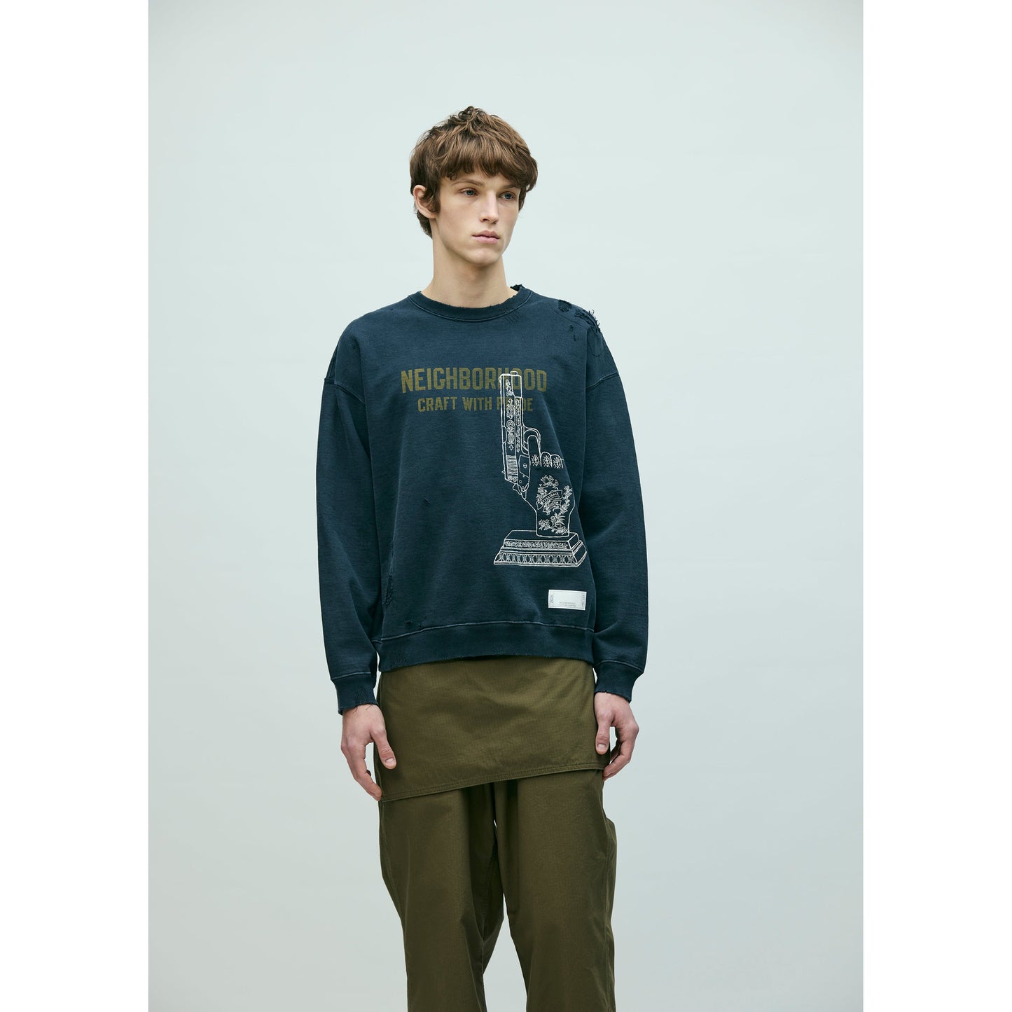 SAVAGE SWEAT SHIRT LS / BLACK