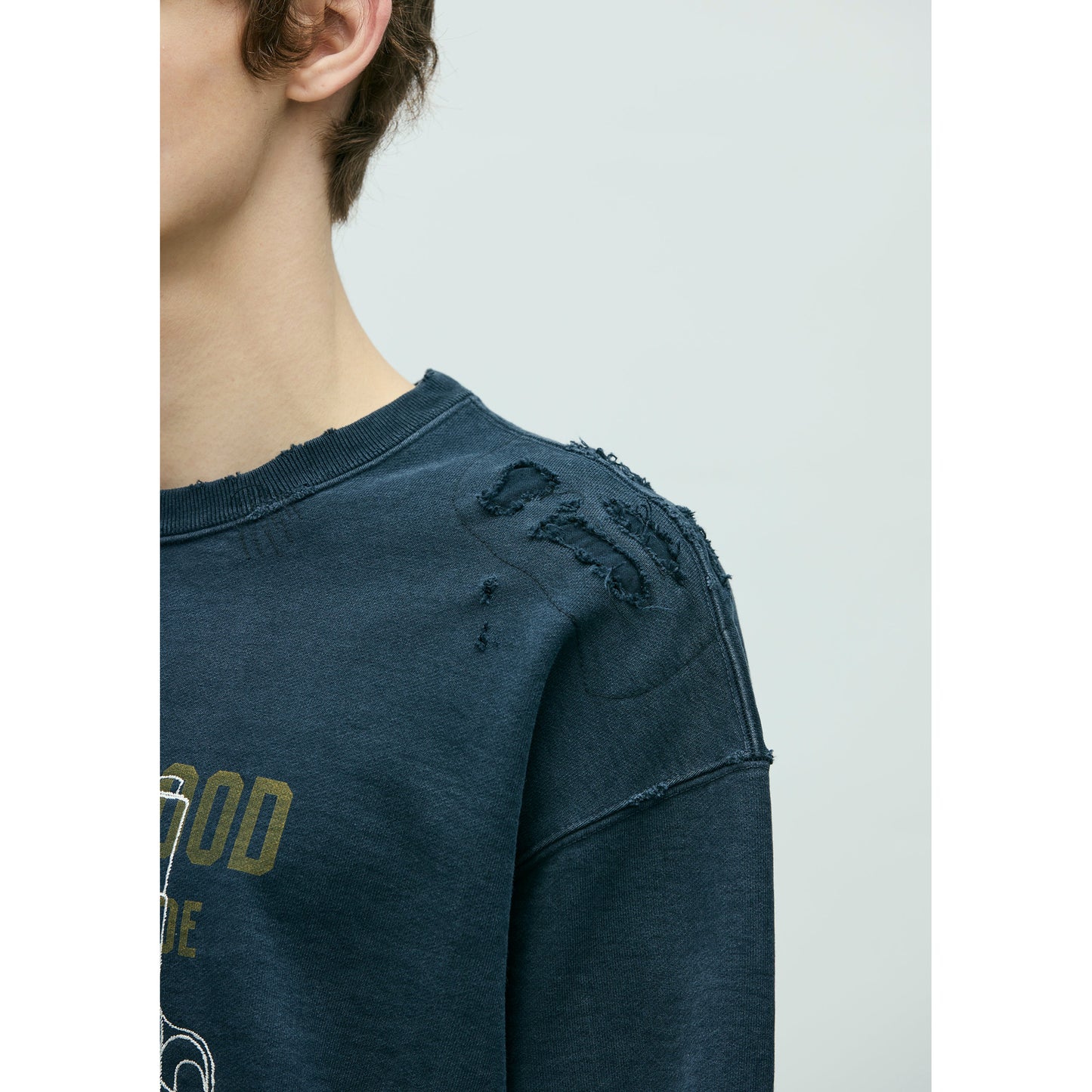 SAVAGE SWEAT SHIRT LS / BLACK