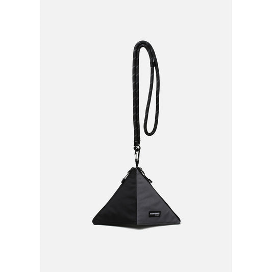 DOG TRIANGLE POUCH / BLACK×GRAY