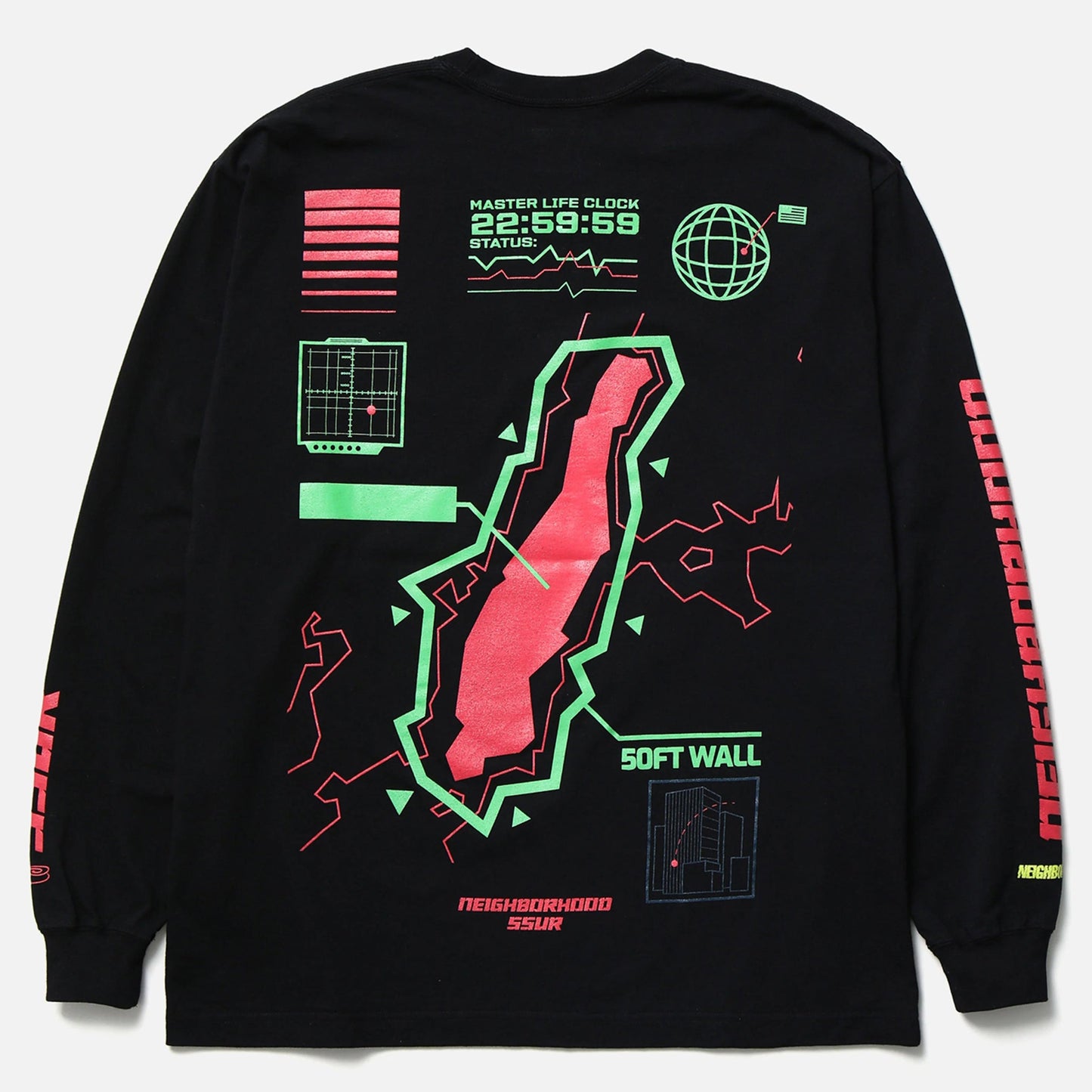 NH X SSUR . TEE LS / BLACK