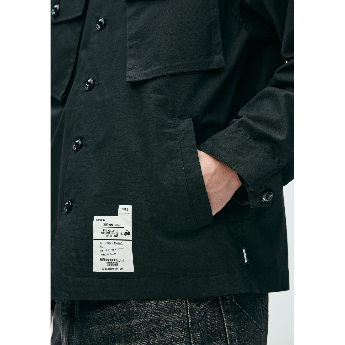 FATIGUE SHIRT LS / BLACK