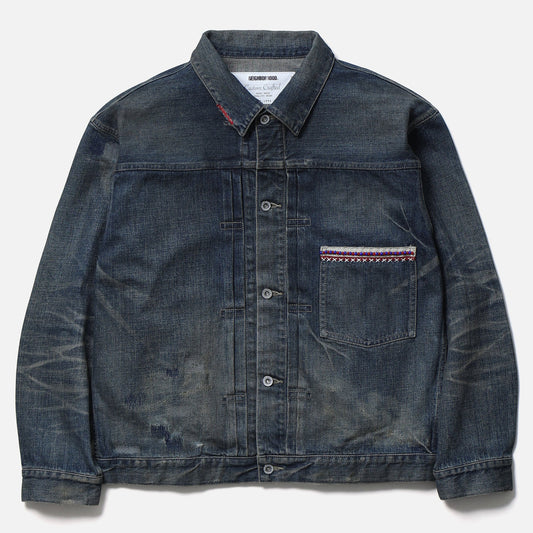 SAVAGE DENIM TYPE-1 JACKET / INDIGO