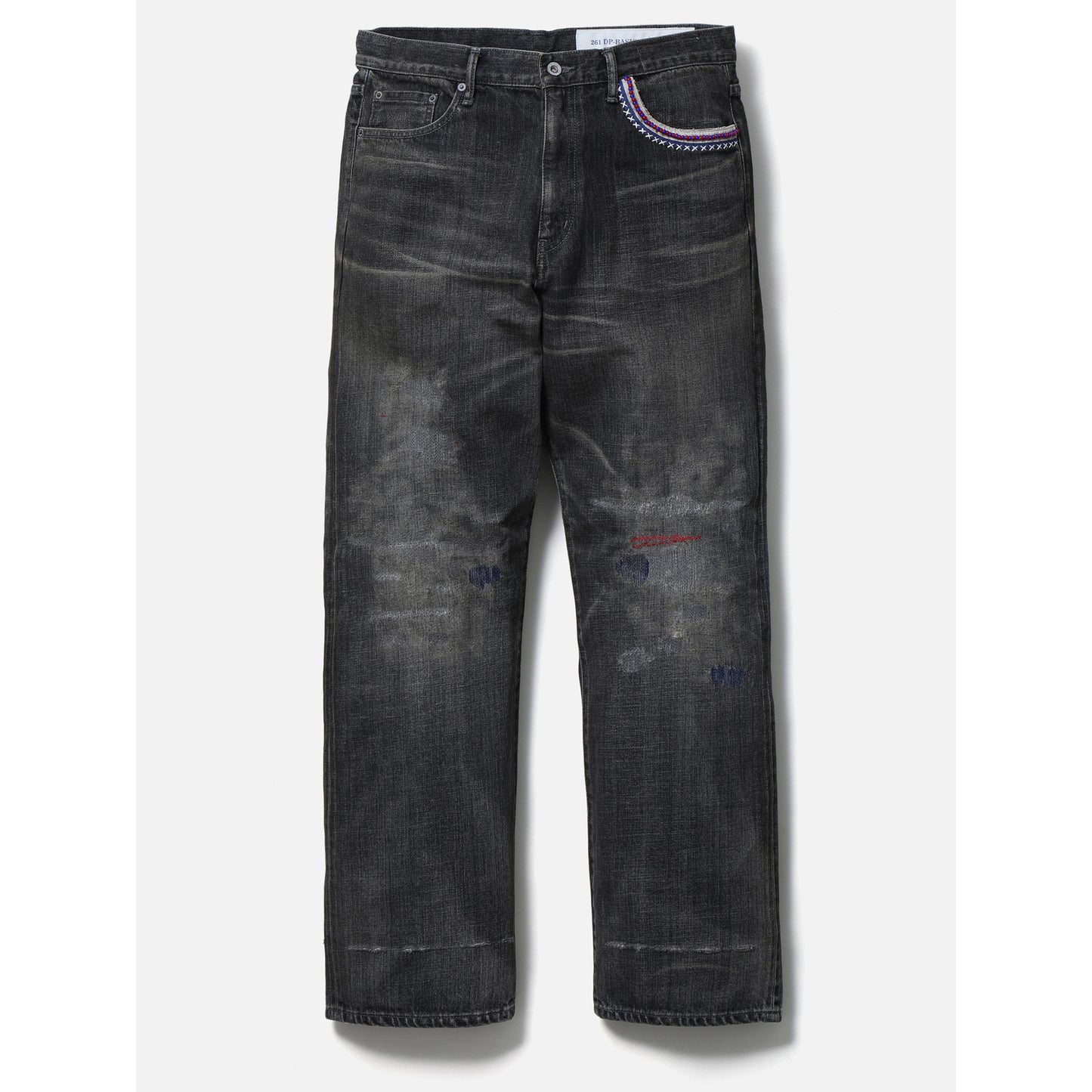 SAVAGE DENIM DP BASIC PANTS / BLACK