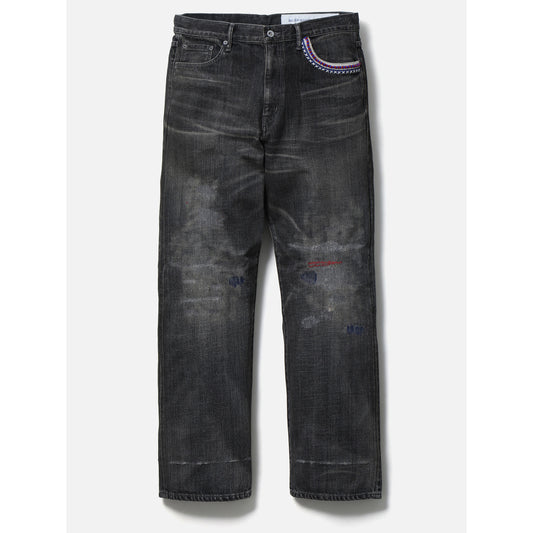 SAVAGE DENIM DP BASIC PANTS / BLACK