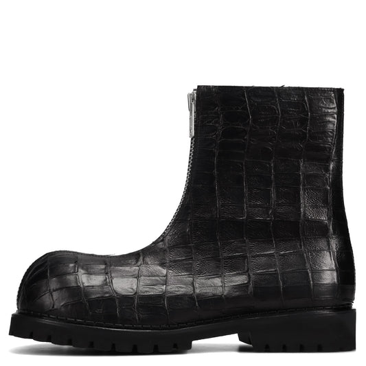 BIG FOOT 2 ZIP 2 LAYER BOOTS / CROC BLACK