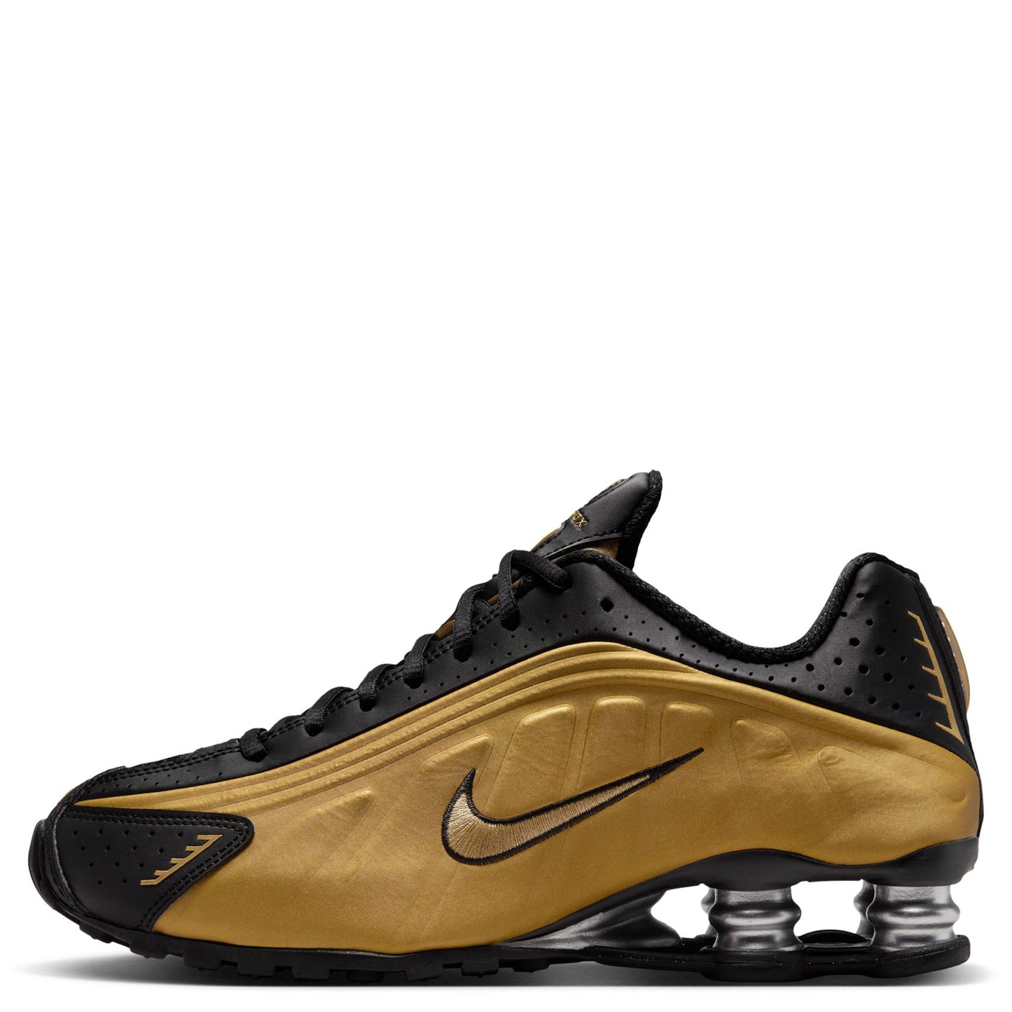 W SHOX R4 / 005:BLACK/METALLIC GOLD