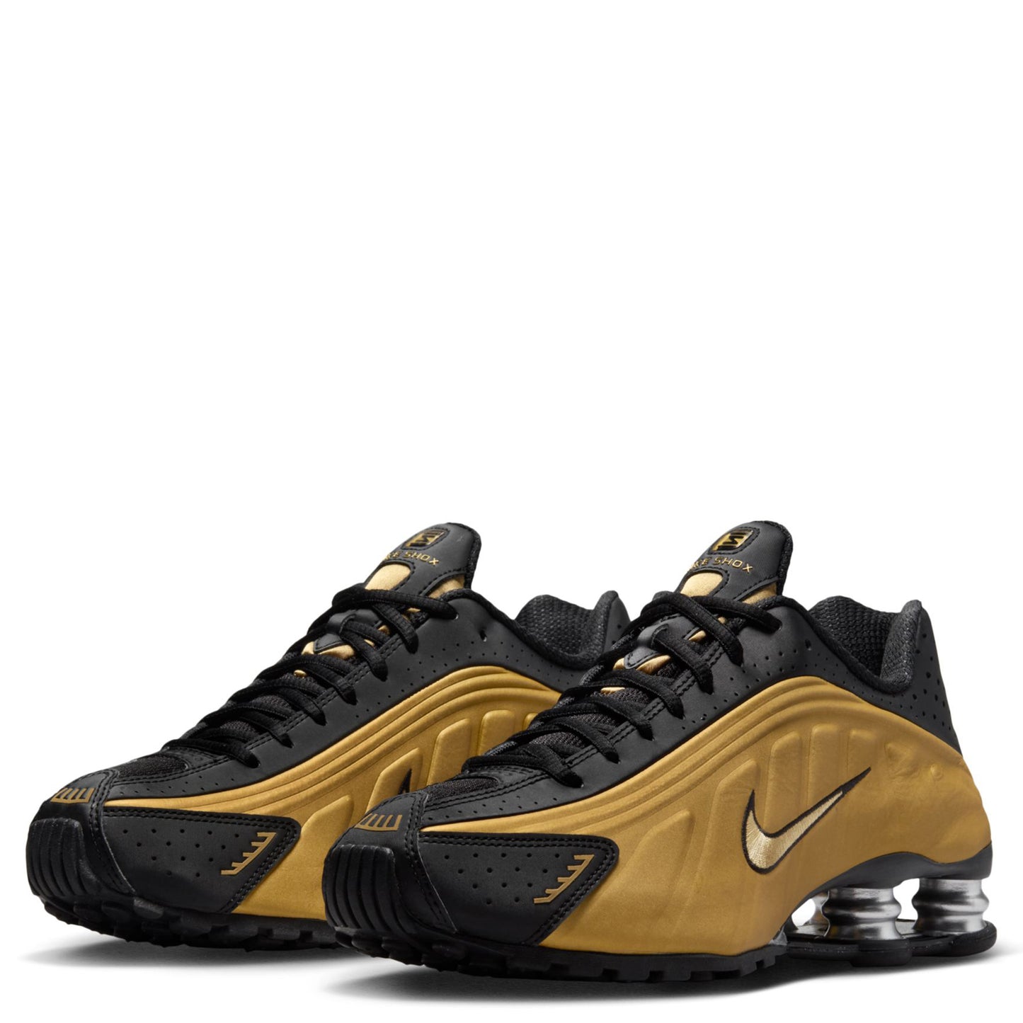 W SHOX R4 / 005:BLACK/METALLIC GOLD