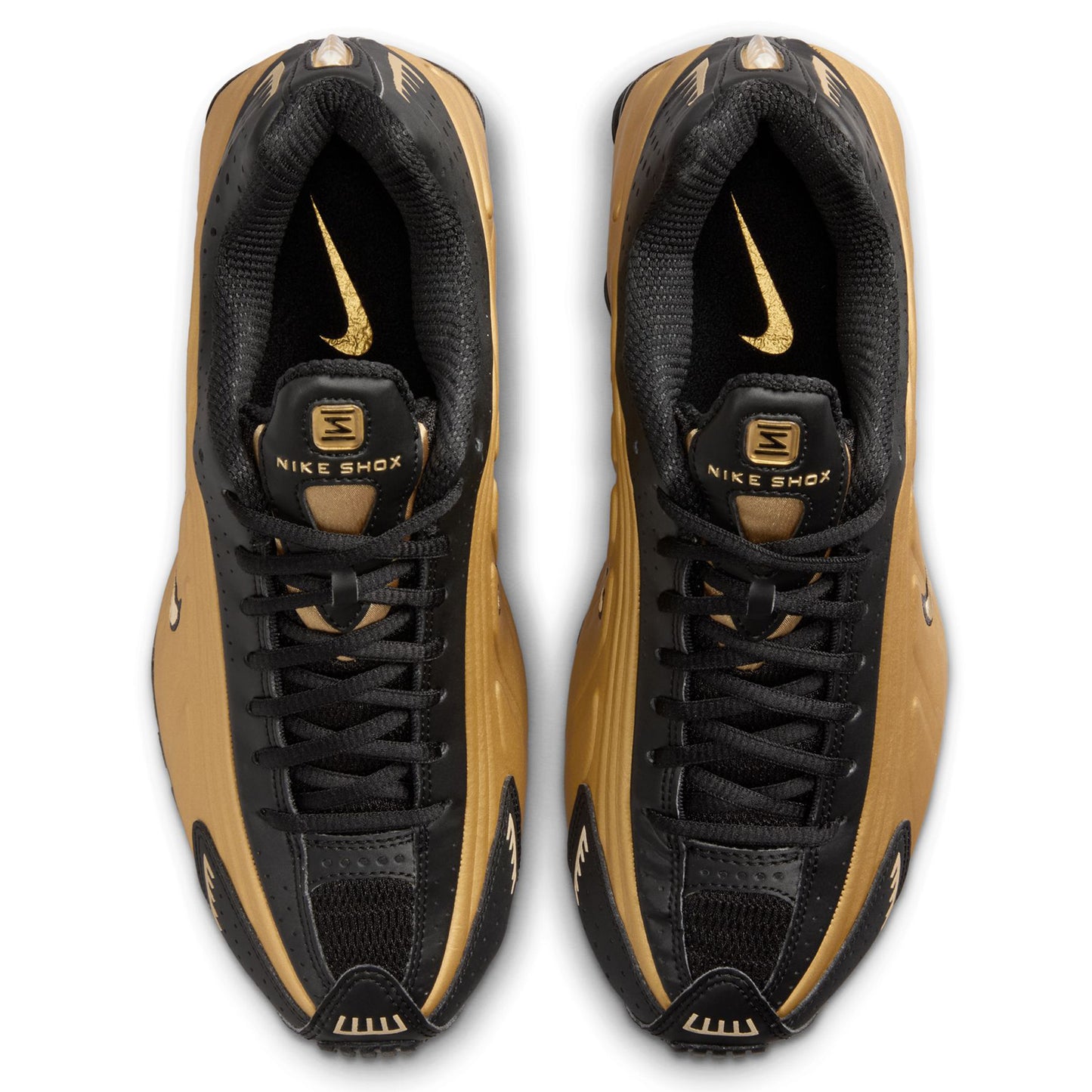 W SHOX R4 / 005:BLACK/METALLIC GOLD