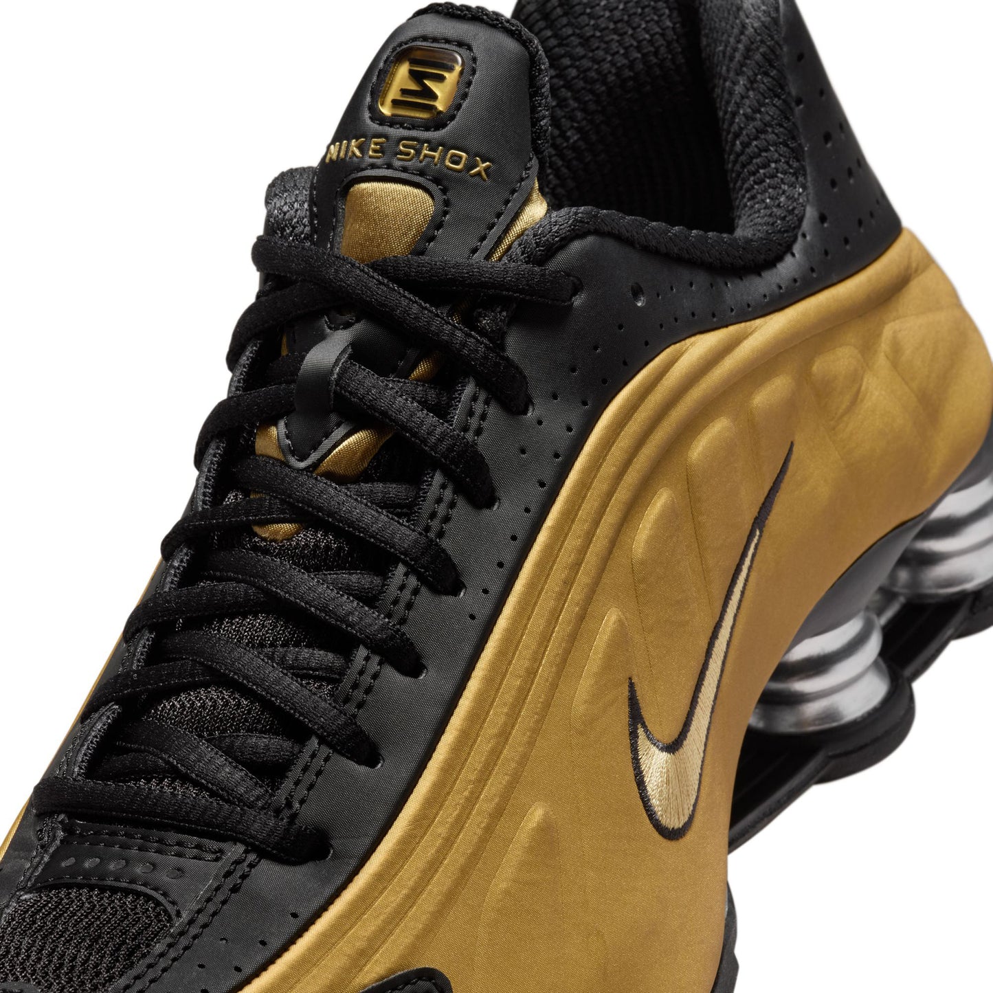 W SHOX R4 / 005:BLACK/METALLIC GOLD