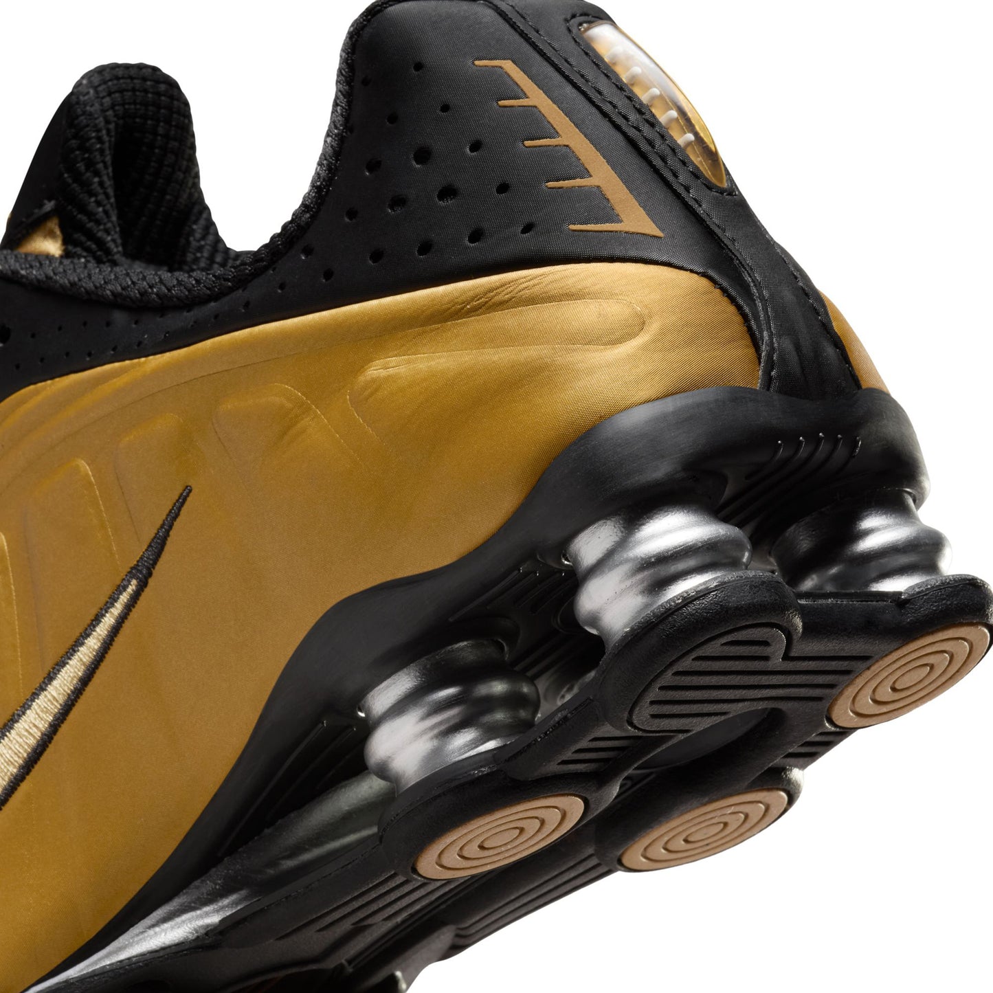 W SHOX R4 / 005:BLACK/METALLIC GOLD