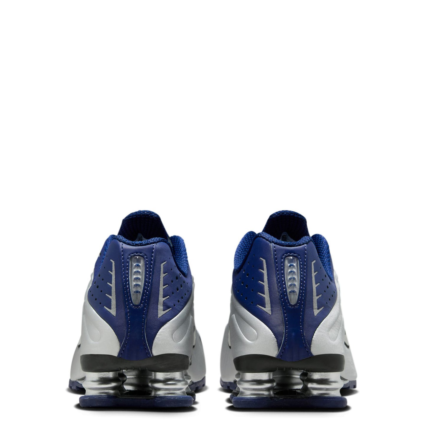 W SHOX R4 / 400:BLUE VOID/METALLIC SILVER