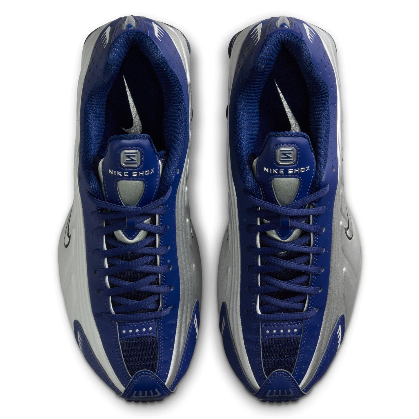 W SHOX R4 / 400:BLUE VOID/METALLIC SILVER