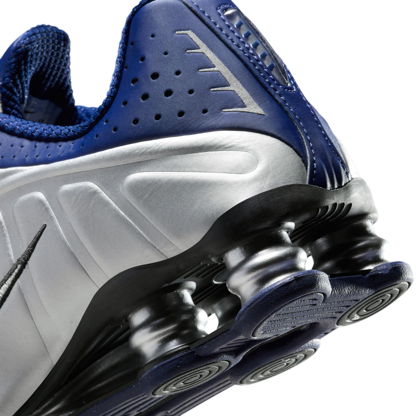 W SHOX R4 / 400:BLUE VOID/METALLIC SILVER