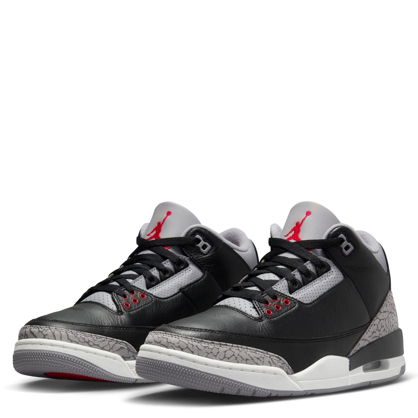 AIR JORDAN 3 RETRO / 010:BLACK/FIRE RED-CEMENT GREY