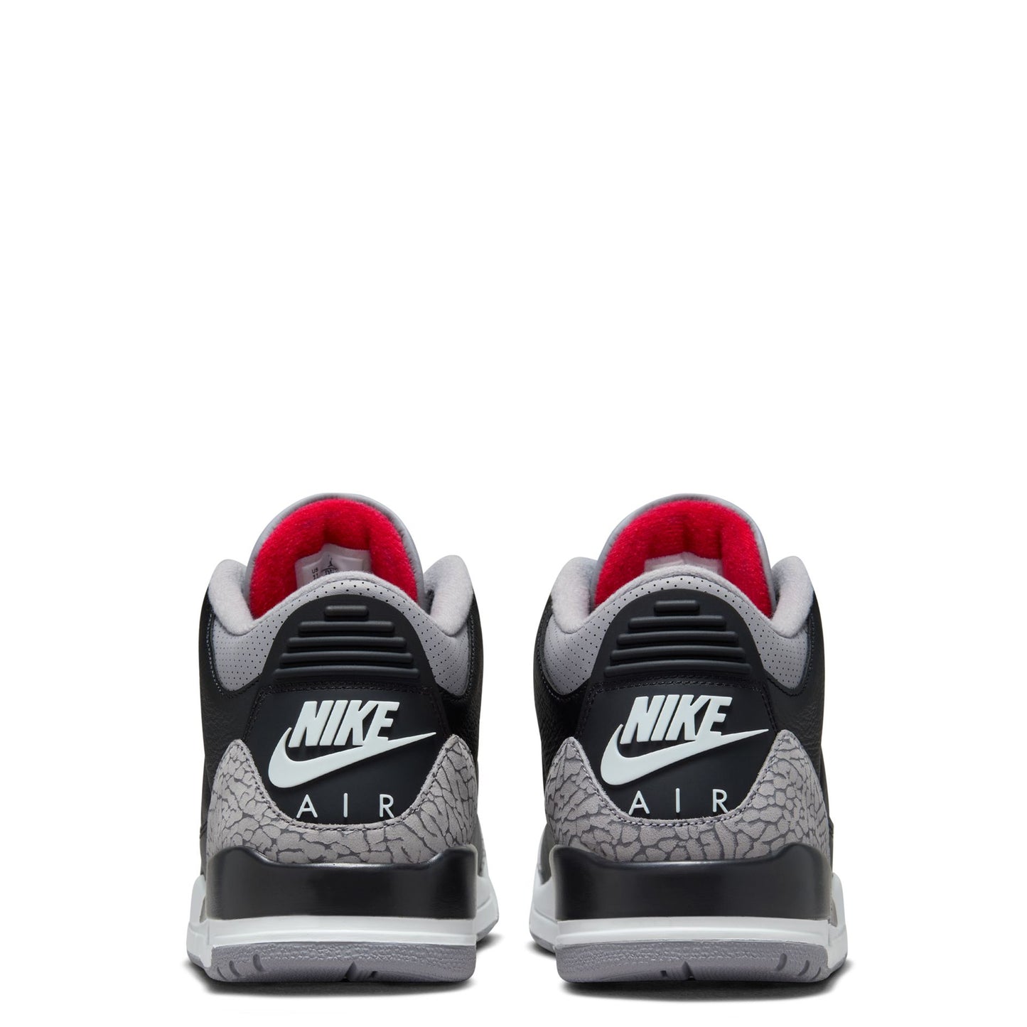 AIR JORDAN 3 RETRO / 010:BLACK/FIRE RED-CEMENT GREY