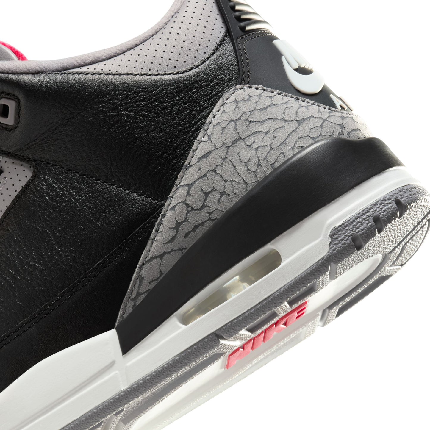 AIR JORDAN 3 RETRO / 010:BLACK/FIRE RED-CEMENT GREY