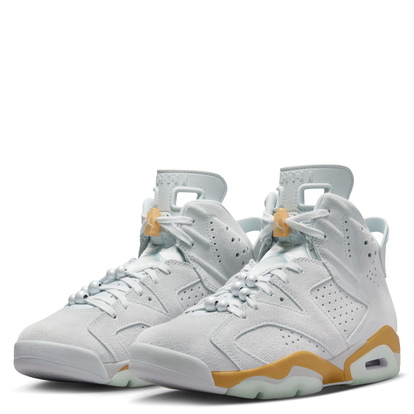 WMNS AIR JORDAN 6 RETRO / 074:PURE PLATINUM/ GLACIER BLUE