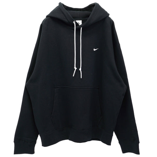 SOLO SWOOSH FLEECE PULLOVER HOODIE / 010:BLACK/(WHITE)