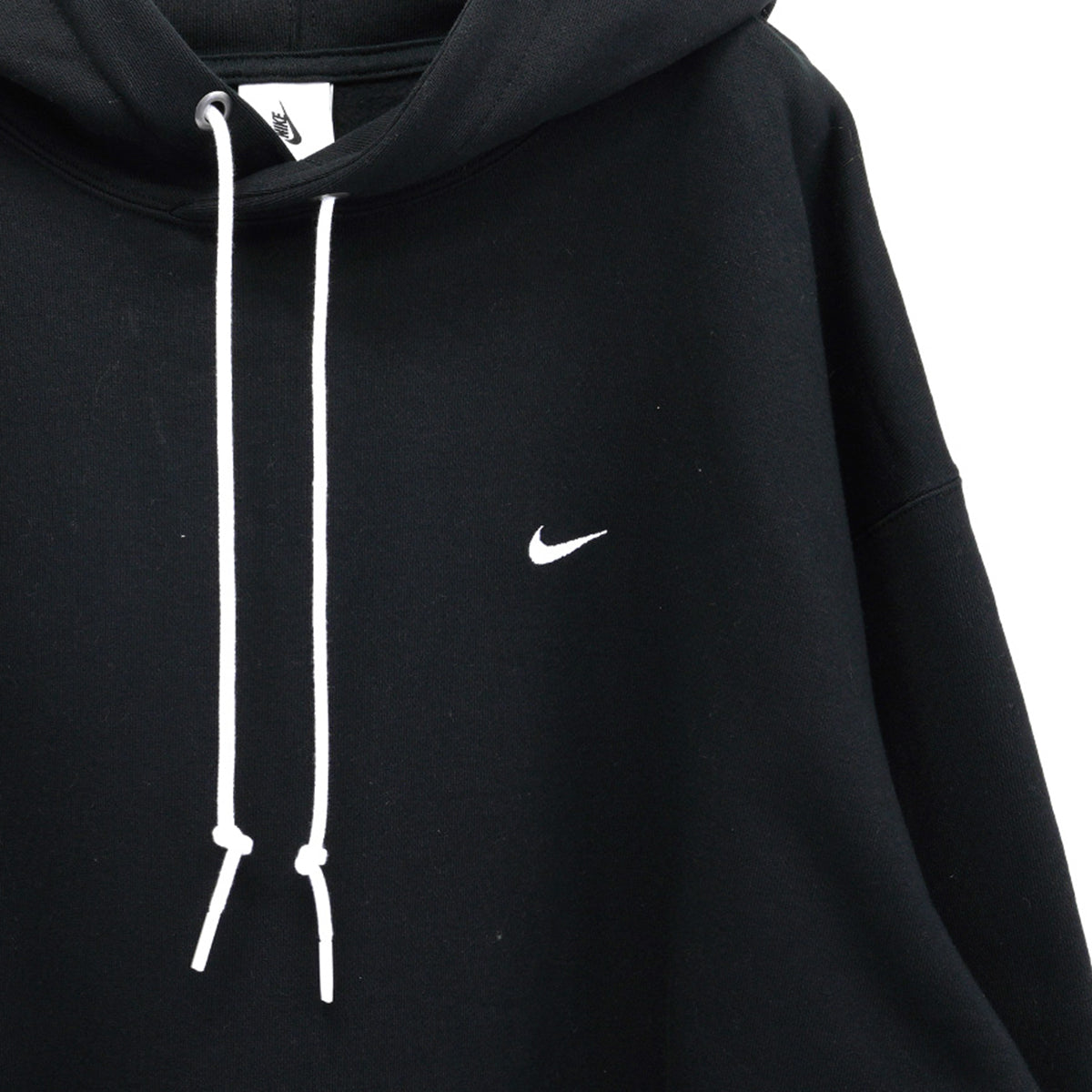 SOLO SWOOSH FLEECE PULLOVER HOODIE / 010:BLACK/(WHITE)