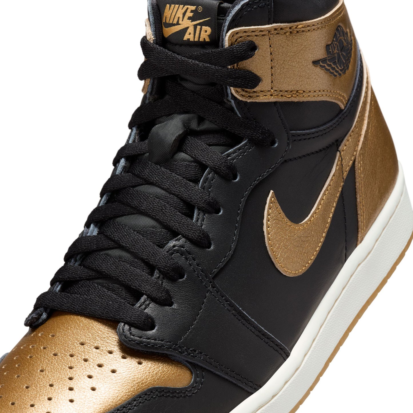 AIR JORDAN 1 RETRO HIGH OG / 071:BLACK/METALLIC GOLD-SAIL