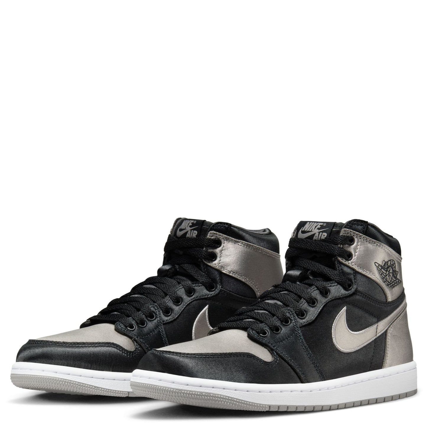 WMNS AIR JORDAN 1 RETRO HI OG / 010:BLACK/MEDIUM GREY-WHITE