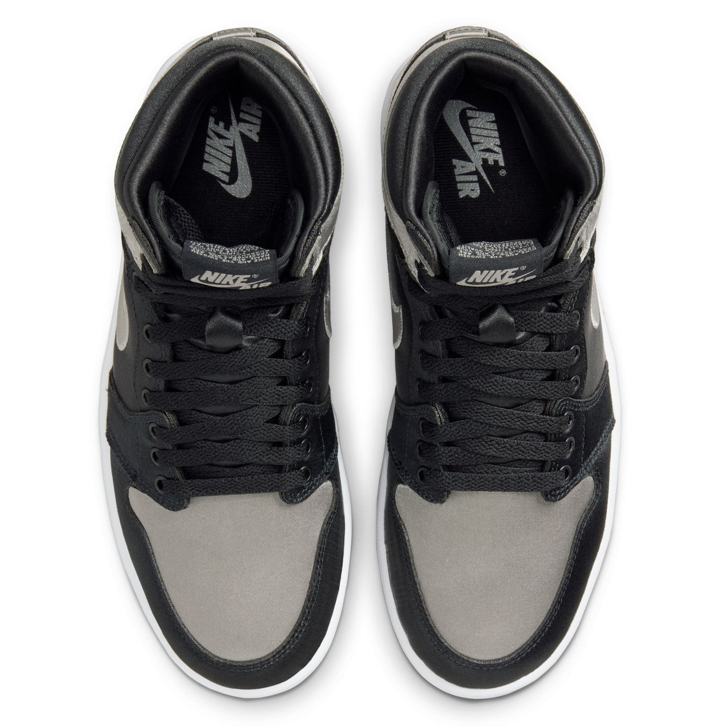 WMNS AIR JORDAN 1 RETRO HI OG / 010:BLACK/MEDIUM GREY-WHITE